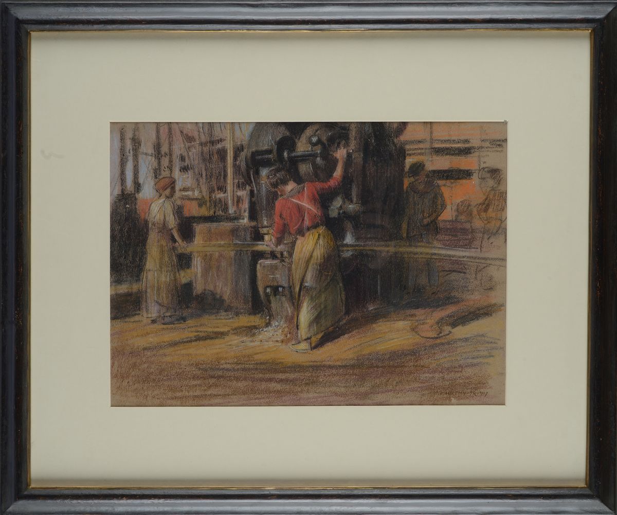 Adolf Hirémy Hirschl - Lavoro in Fabbrica