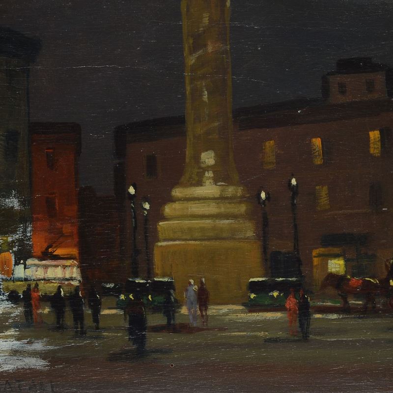 Renato Natali - Piazza Colonna a Roma