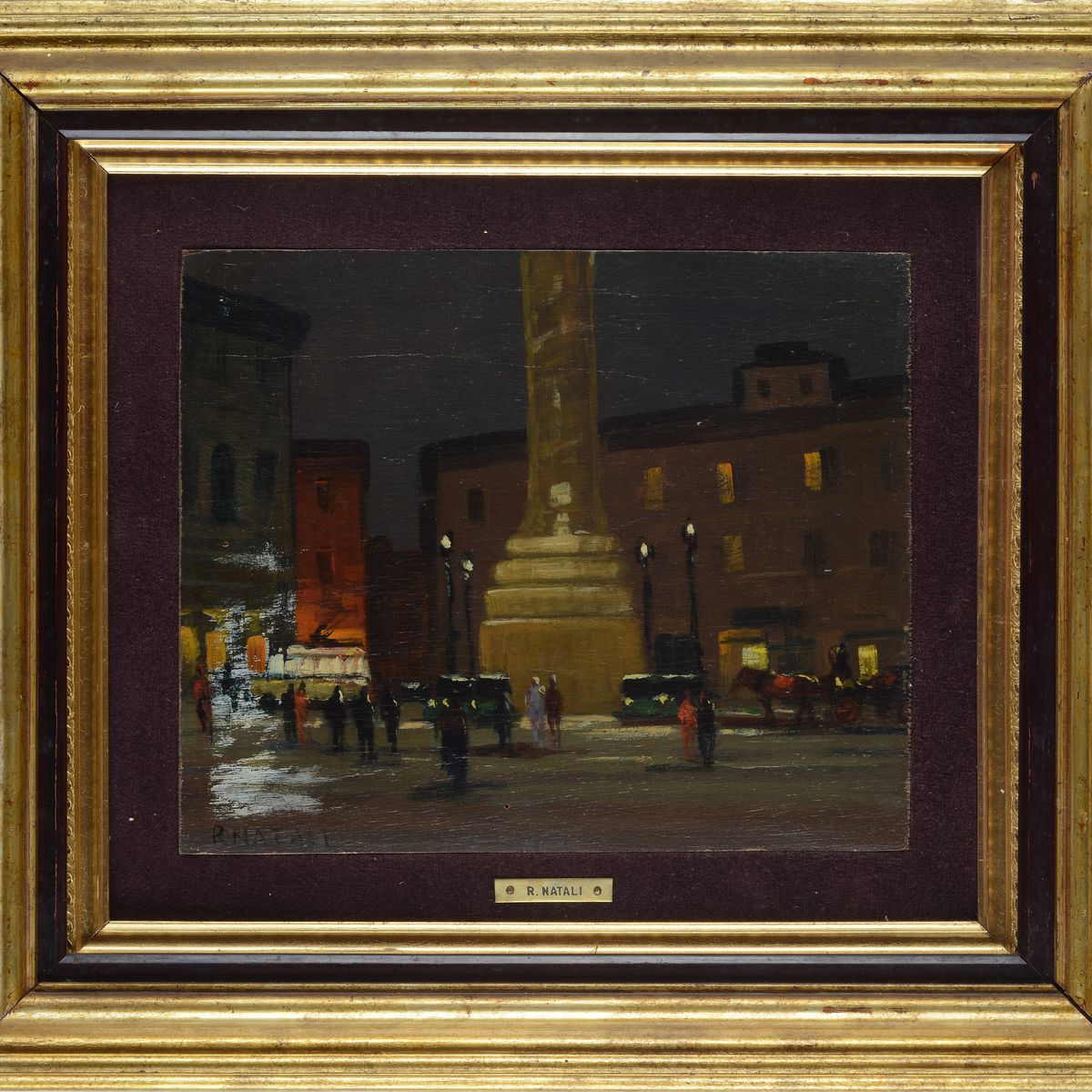 Renato Natali - Piazza Colonna a Roma