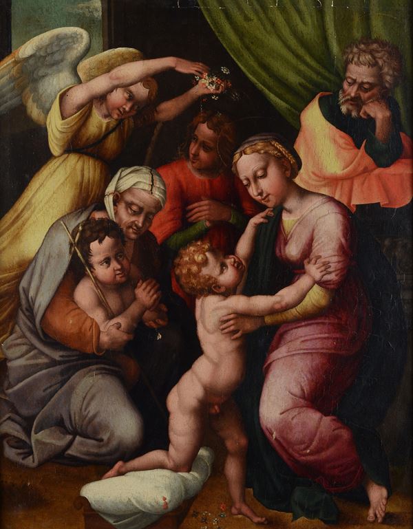 Scuola Italia Centrale, XVII sec. - Holy Family