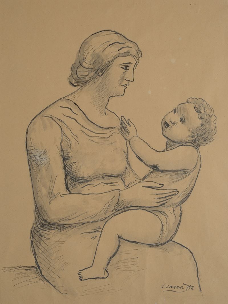 Carlo Carrà - Maternità