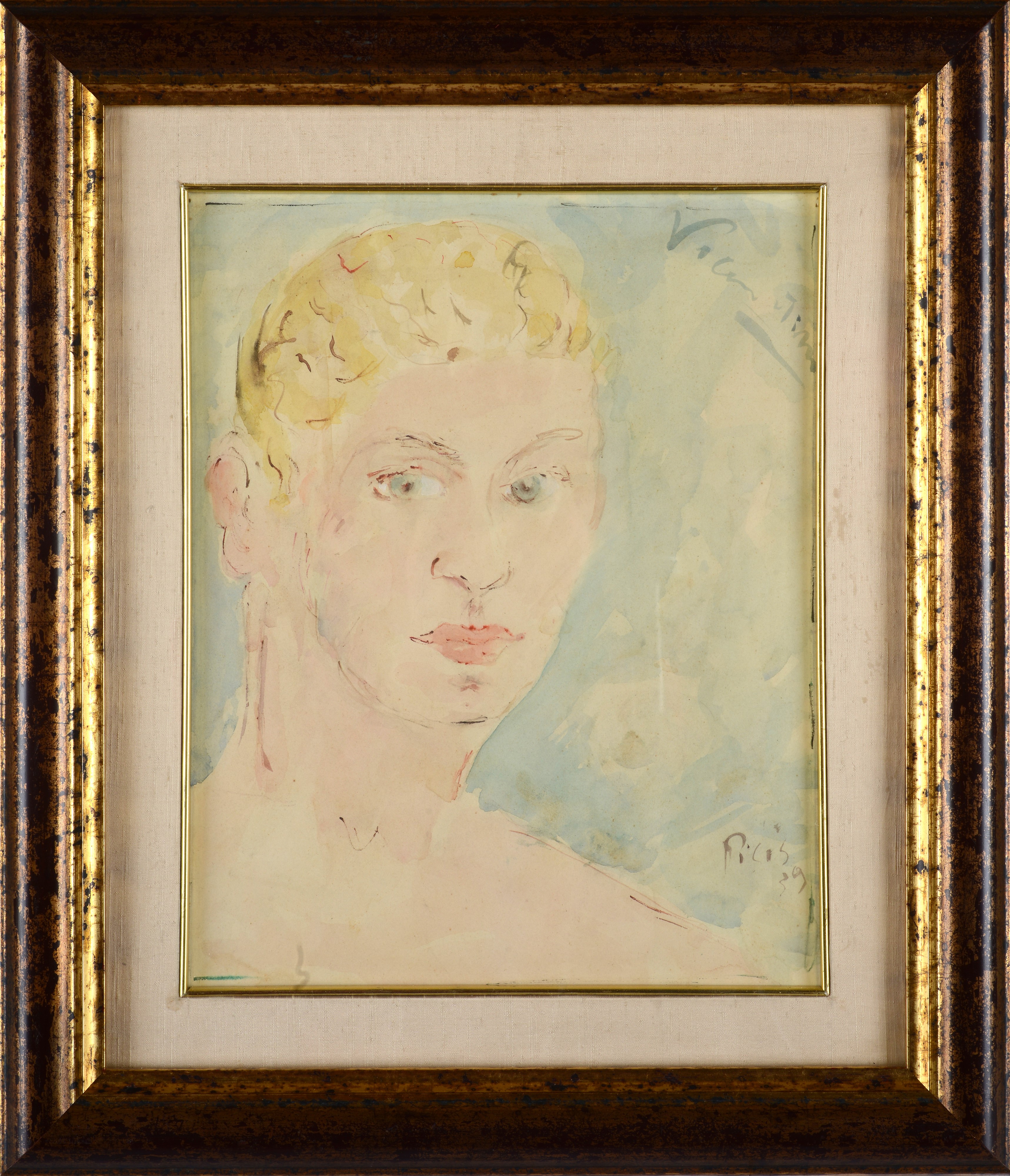 Filippo De Pisis - Volto di Giovane Biondo