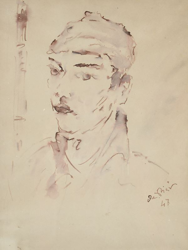 Filippo de Pisis - Volto di giovane