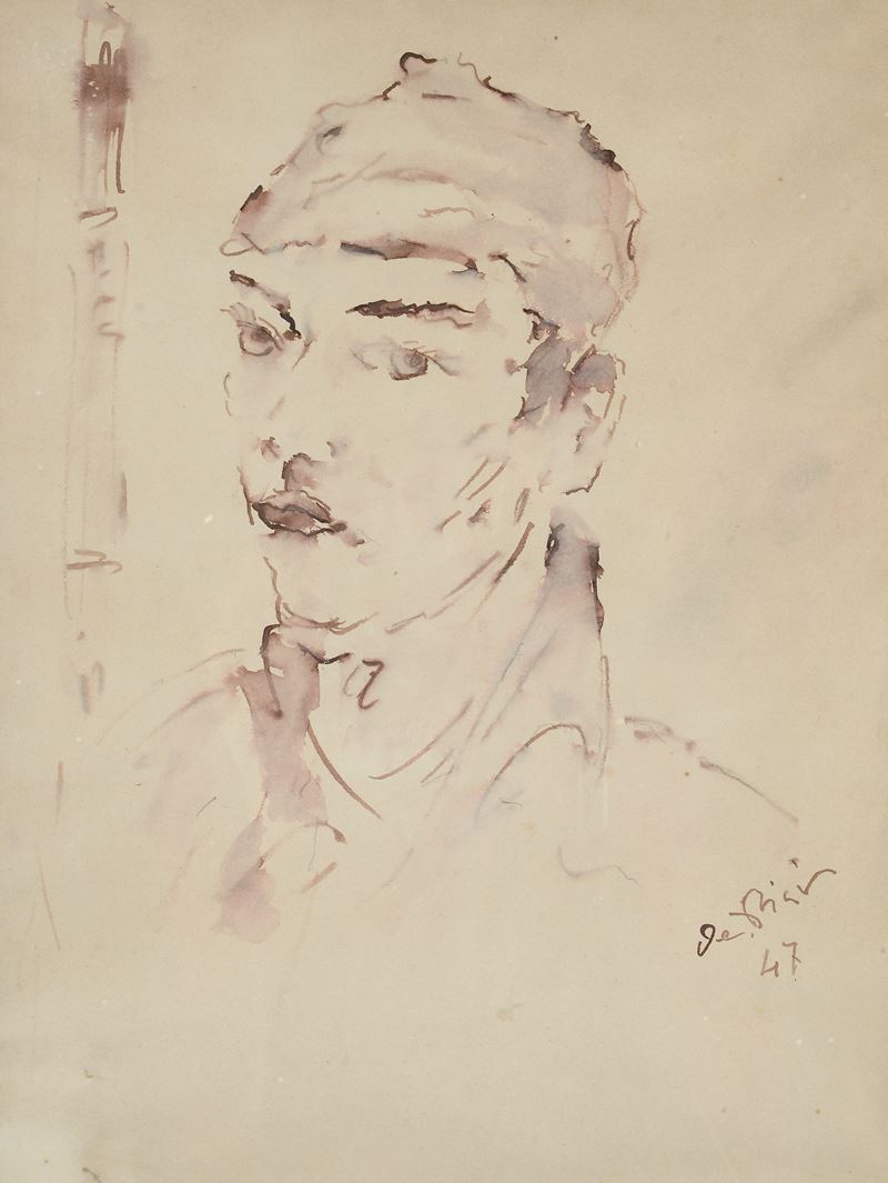 Filippo De Pisis - Volto di Giovane