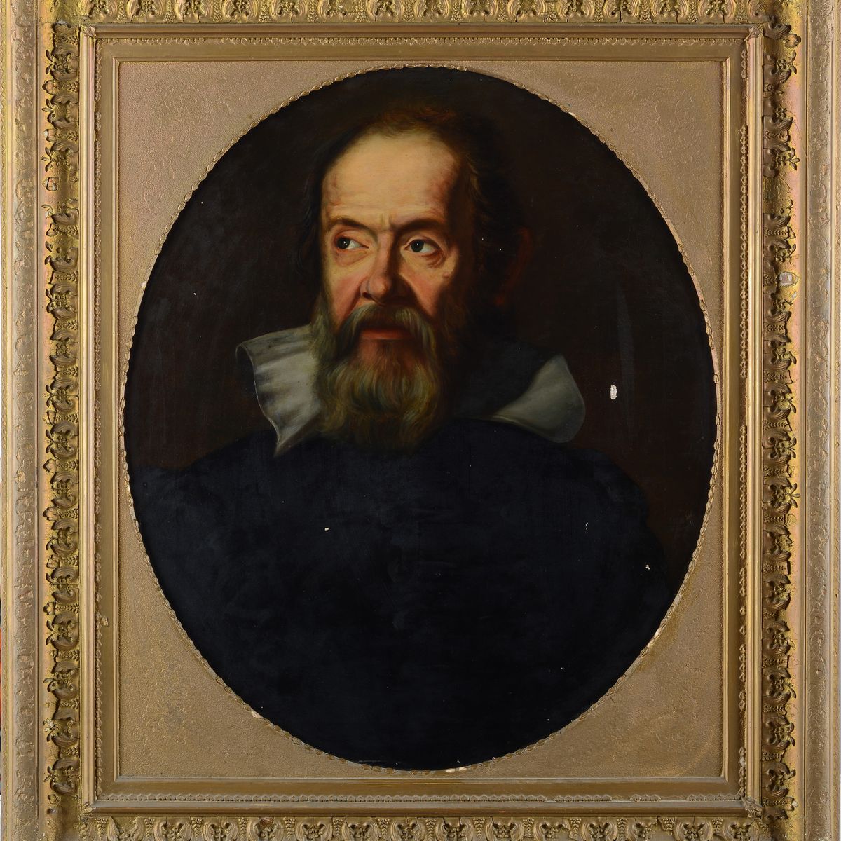 Scuola Italiana, XIX Sec. - Ritratto di Galileo Galilei (da Justus Sustermans)