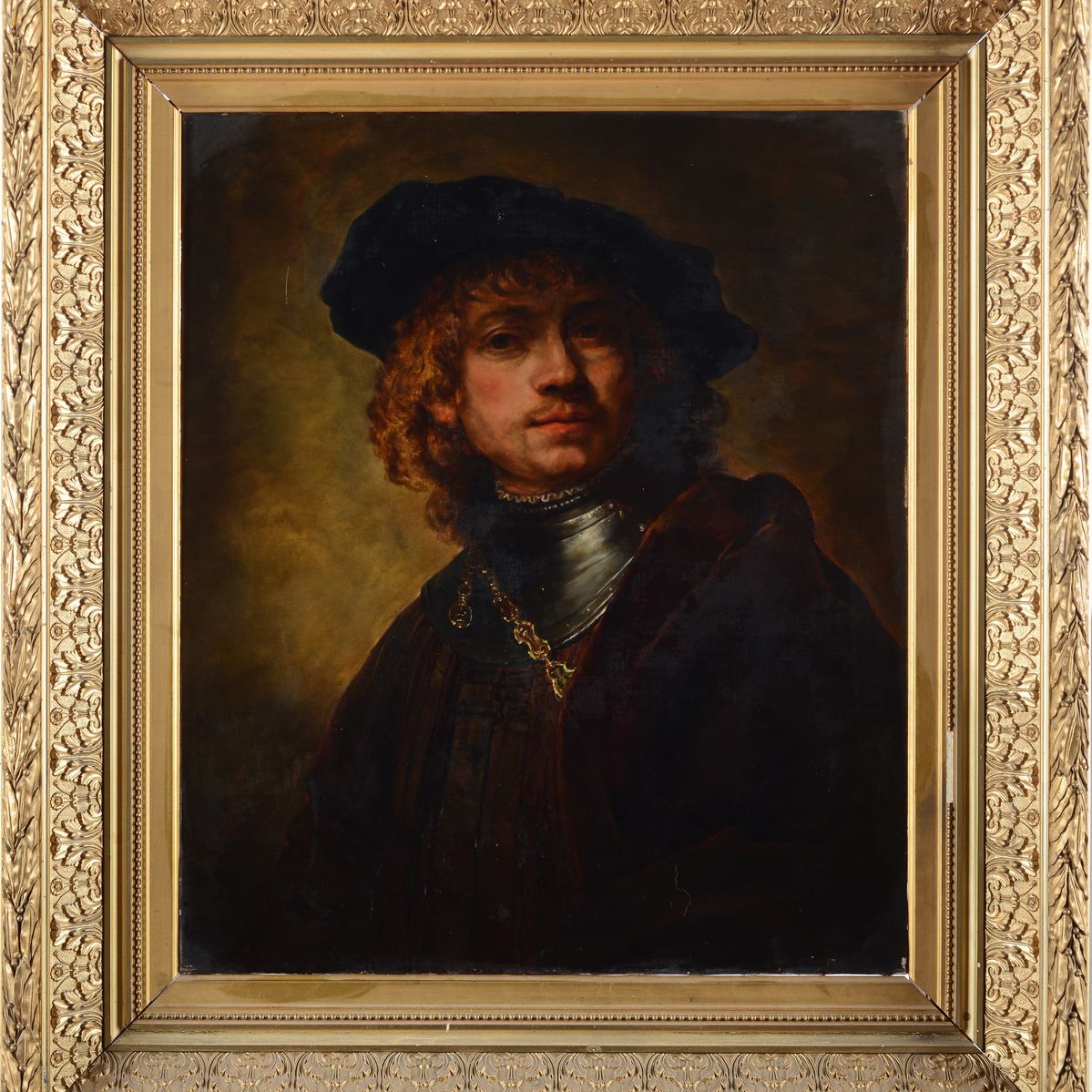 Scuola Italiana, XIX Sec. - Autoritratto (da Rembrandt)