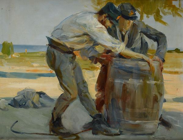 Francesco Galante - Soldati con botte