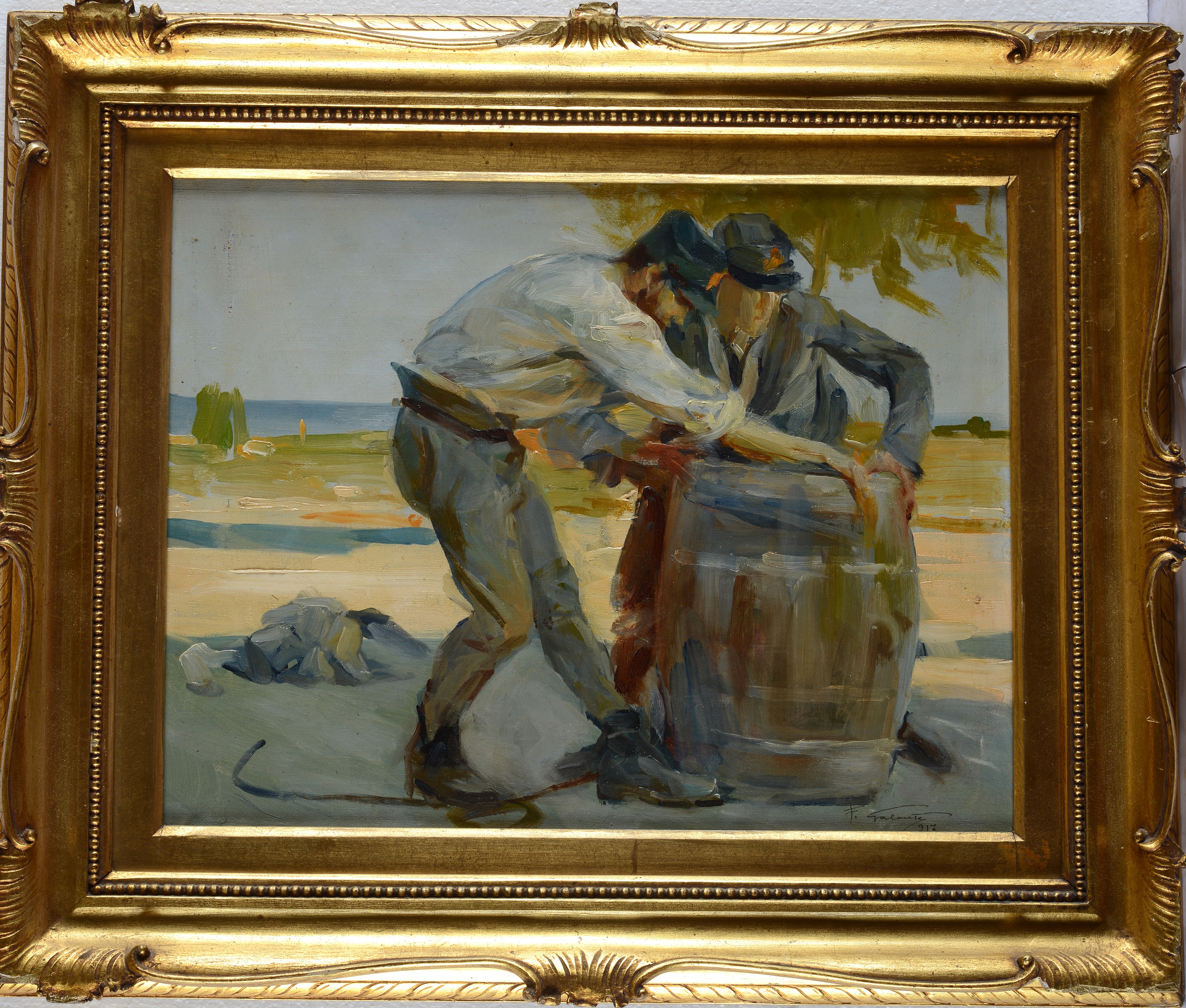 Francesco Galante - Soldati con Botte
