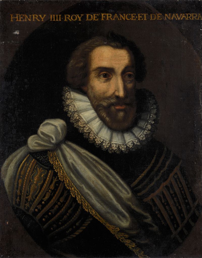 Scuola Francese, XVII Sec. - Ritratto di Enrico IV di Francia e di Navarra