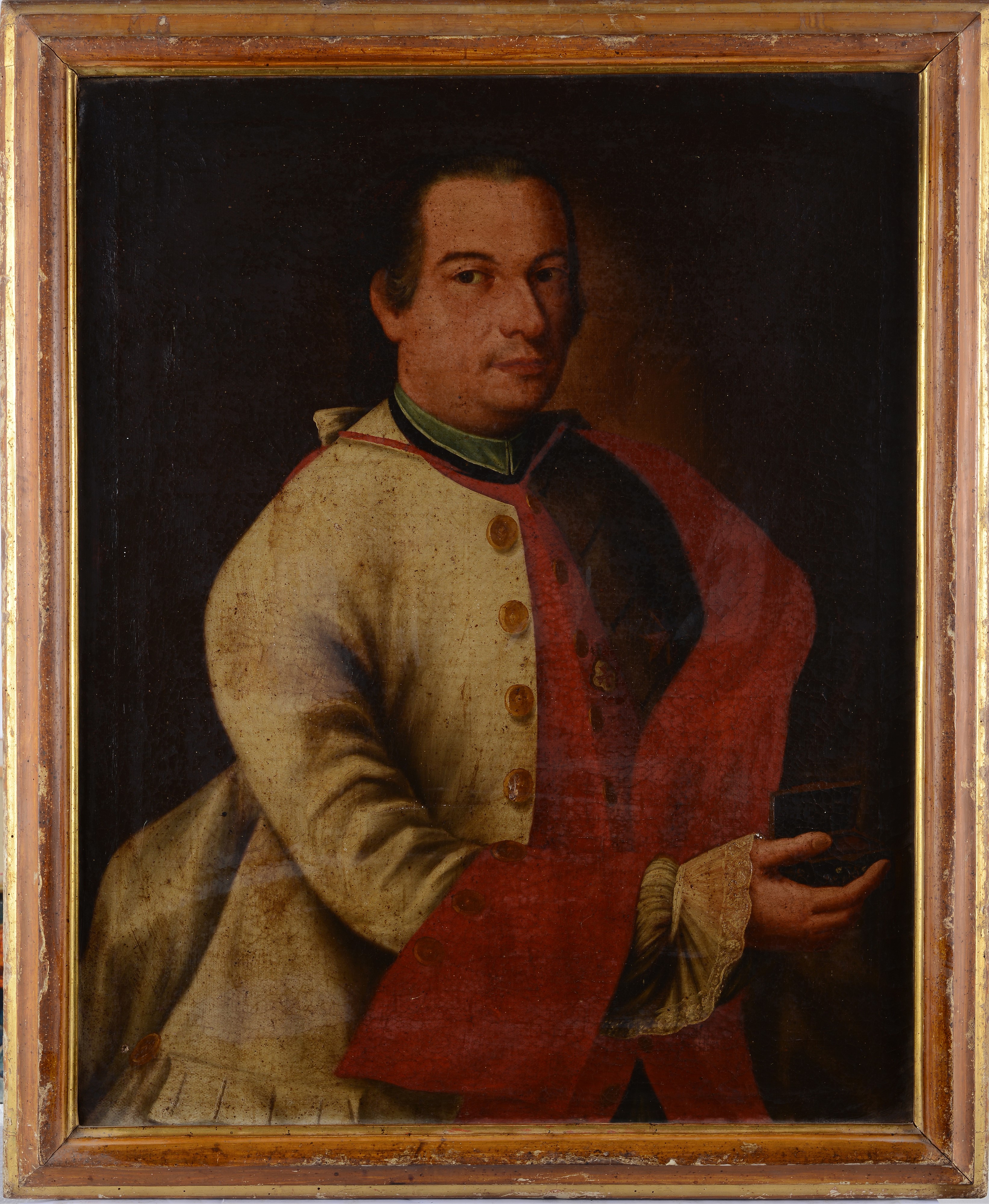 Scuola Senese, XVIII Sec. - Ritratto di Aristocratico in Abito di Cavaliere di Santo Stefano