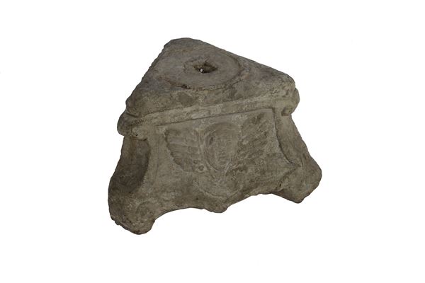 Triangular stone base