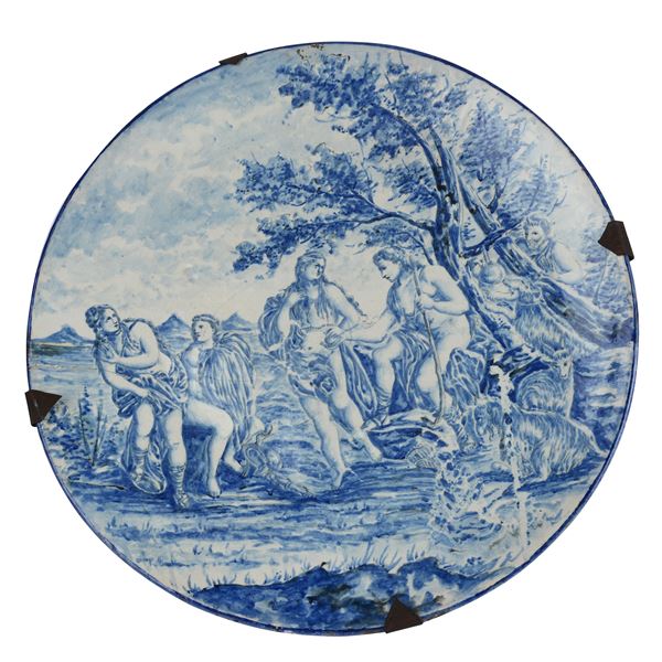 Large plate with The Judgment of Paris