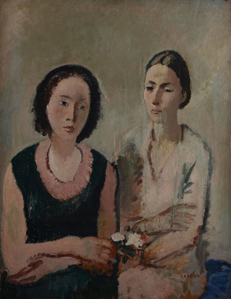 Felice Carena - Madre e Figlia