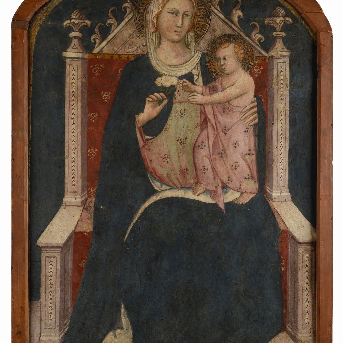 Spinello Aretino (spinello di Luca Spinelli) - Madonna in Trono con Bambino