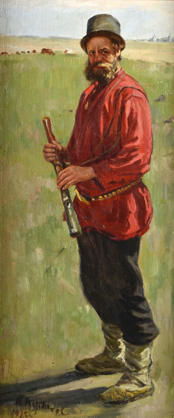 Ivan Semionovich  Kulikov - Uomo con flauto