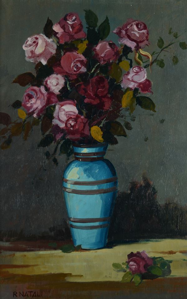 Renato Natali - Vase with flowers