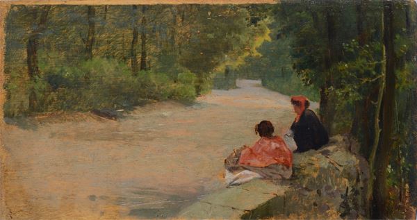Giuseppe De Nittis - Figure nel bosco di Portici