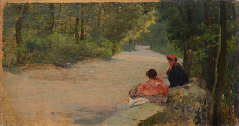 Giuseppe De Nittis - Figure nel Bosco di Portici