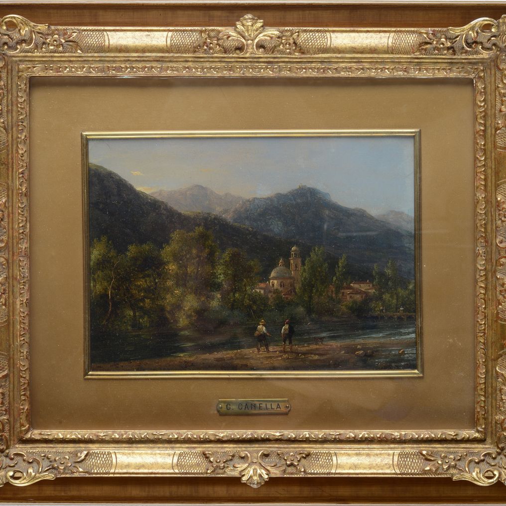 Giuseppe Canella - Pescatori sul Fiume