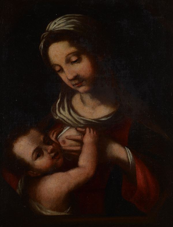 Attr. a Salvi Castellucci - Madonna con Bambino