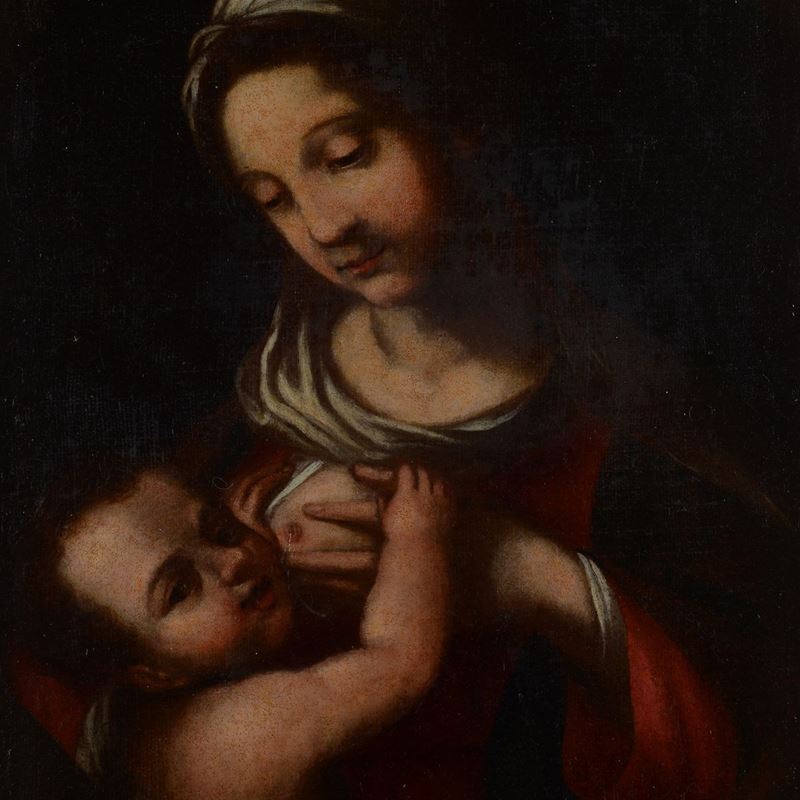 Attr. a Salvi Castellucci - Madonna con Bambino