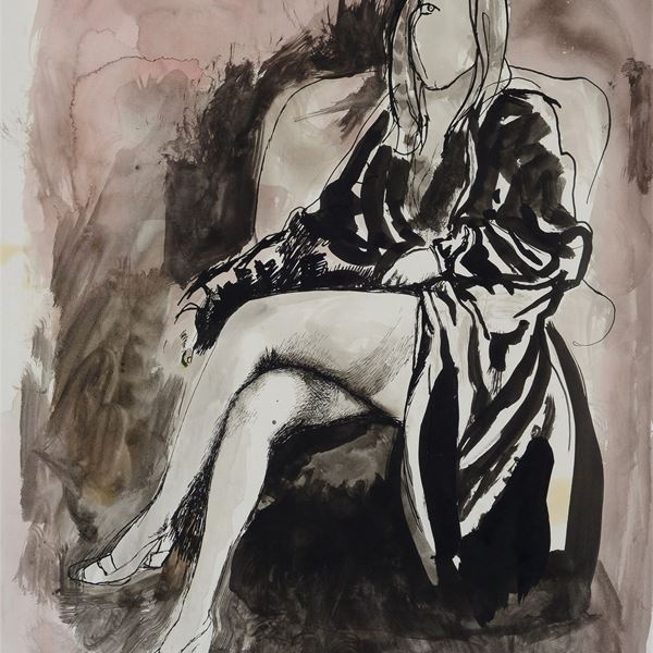 Renato Guttuso - Figure in the studio