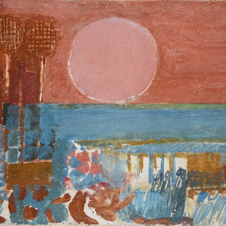 Bruno Saetti - Paesaggio Col Sole