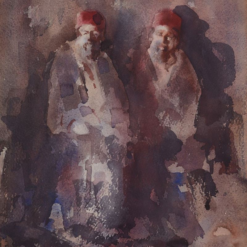 Anonimo, Inizi XX Sec. - Figure Arabe
