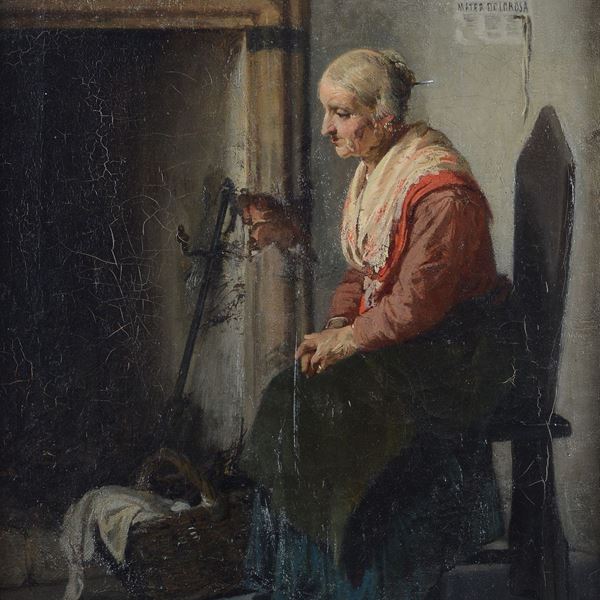 Vespasiano  Bignami - Portrait of a seated lady