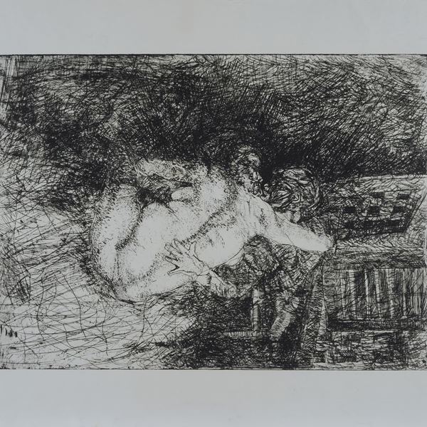 Ugo Attardi - Figure in the room