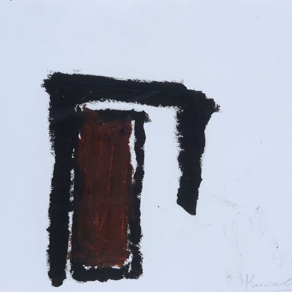 Jannis Kounellis - Senza titolo (Catrame XIX)