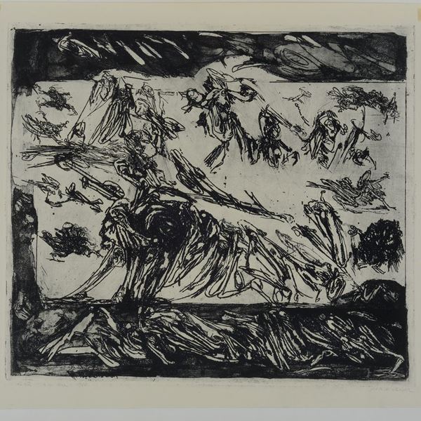 Luciano De Vita : Look for it  (1963)  - Aquatint etching - Auction GRAPHICS, AND EDITIONS - Galleria Pananti Casa d'Aste