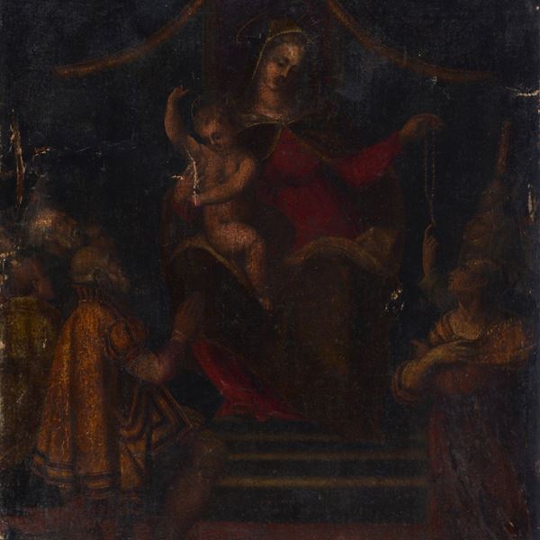 Scuola Italia Centrale, XVI sec. - Sacra Conversazione