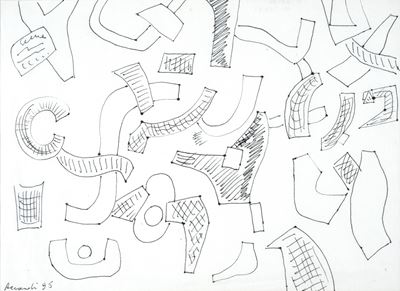 Composizione, inchiostro su carta, 1995