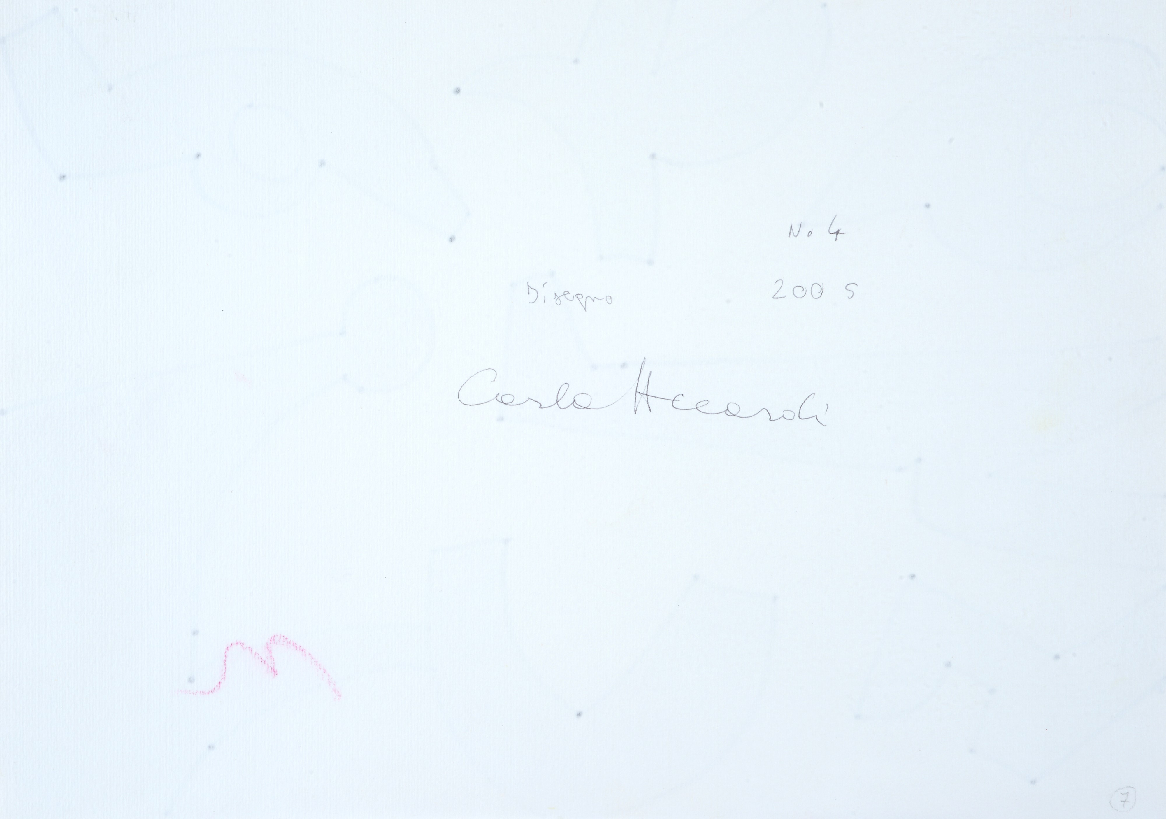 Carla Accardi - Composizione, pennarelli su carta, 2005