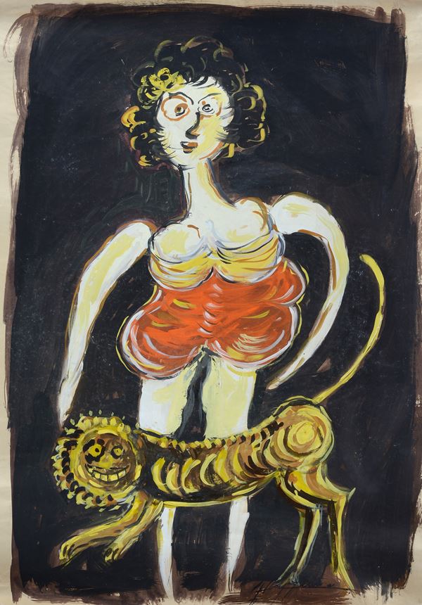 Jes&#250;s Reyes Ferreira - Woman with lion