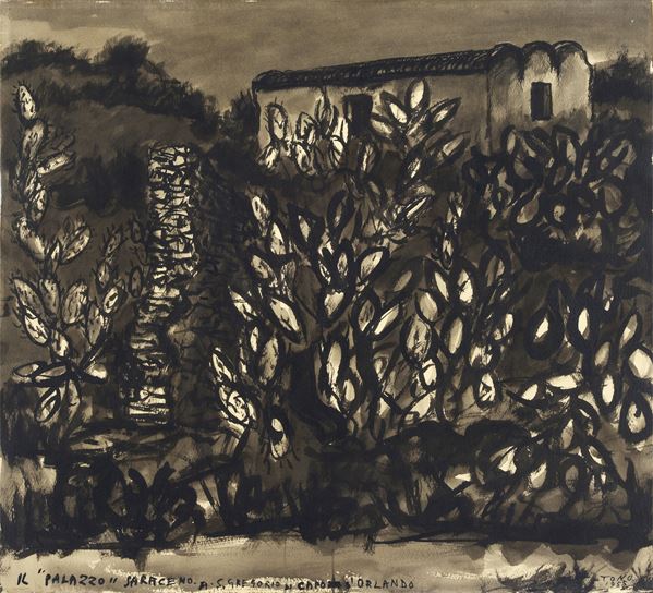 Tono Zancanaro - Il palazzo saraceno a S. Gregorio a Capo d'Orlando