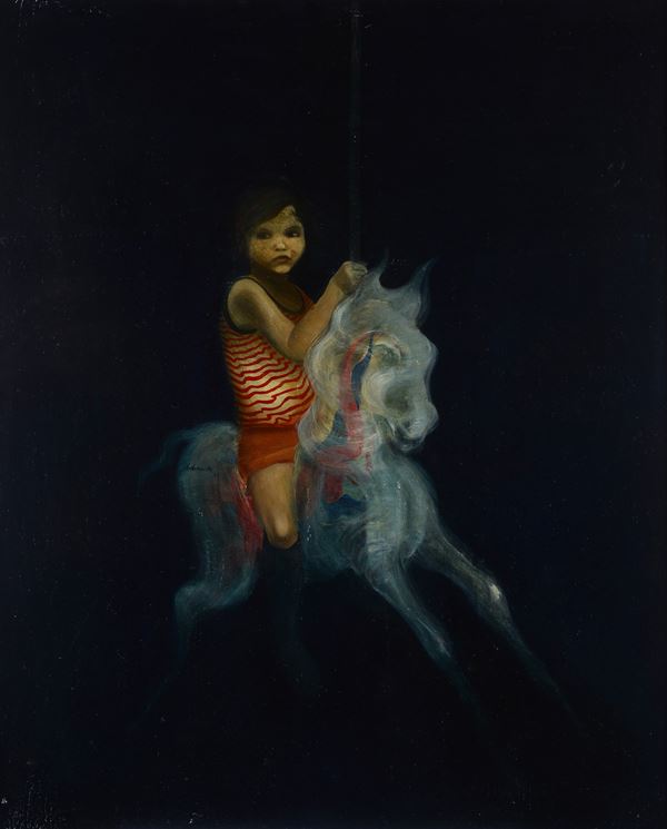 Alessandro Kokocinski - Little girl on the carousel