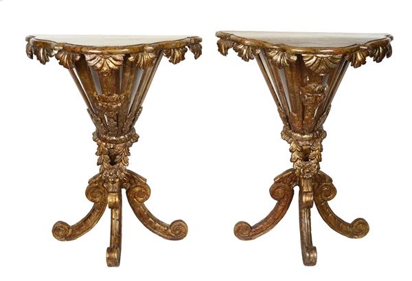 Coppia di consolles  - Auction ANTIQUES - Galleria Pananti Casa d'Aste