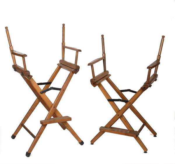 Sedie da cinema per truccatore e per regista  - Auction ANTIQUES - Galleria Pananti Casa d'Aste
