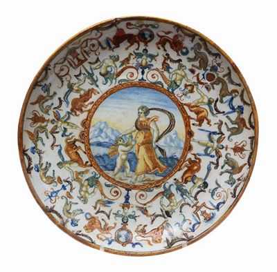 Piatto in Maiolica
