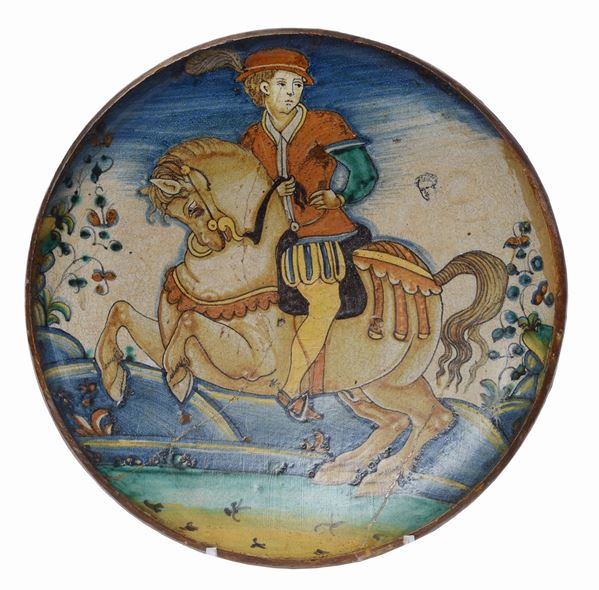 Coppa in maiolica