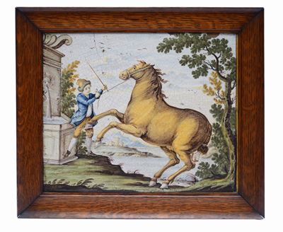 Placca in Maiolica