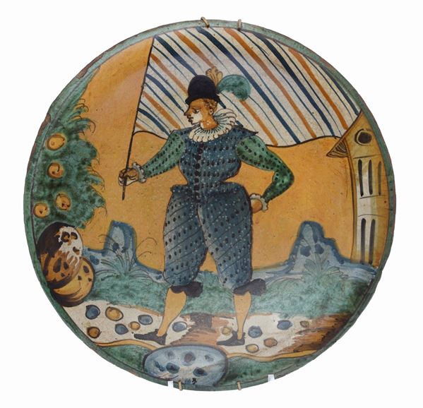 Piatto in maiolica