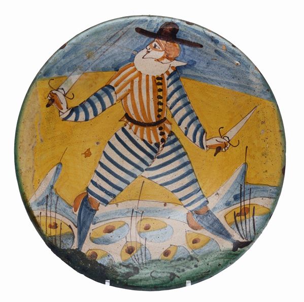 Piatto in maiolica