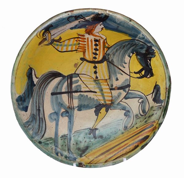 Piatto in maiolica