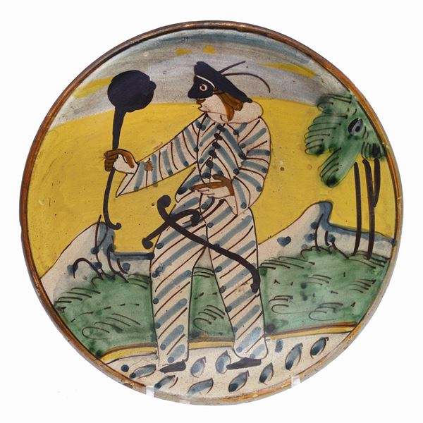 Piatto in maiolica