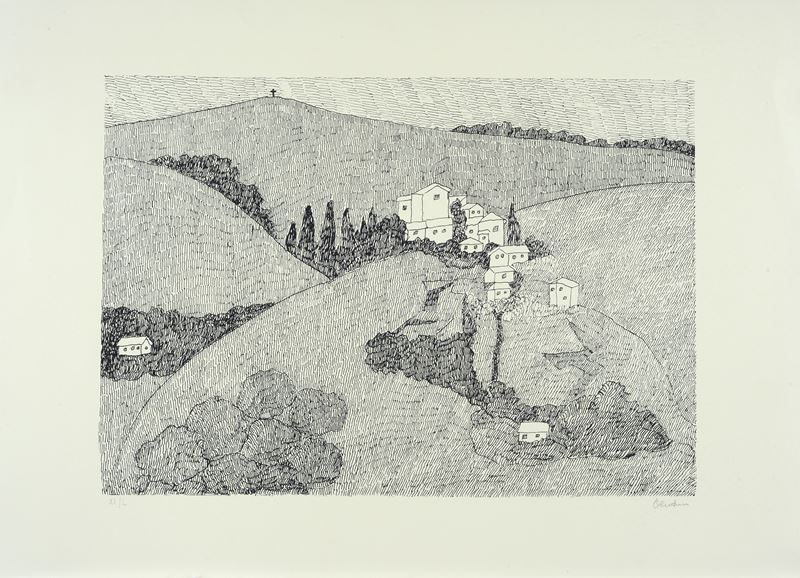 Venturino Venturi - Paesaggio Toscano
