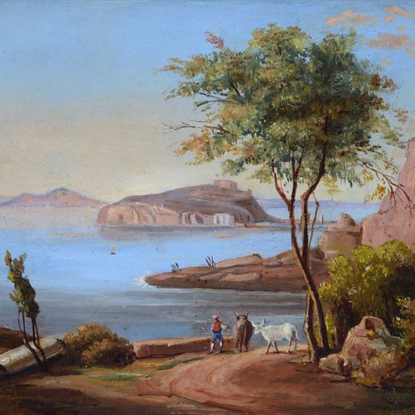 Ercole Gigante - Nisida seen from Posillipo