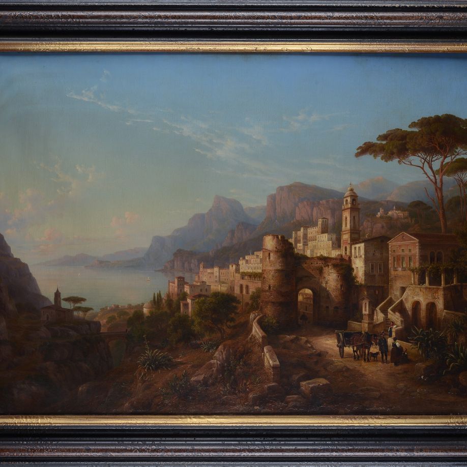Heinrich Karl Jackel - Veduta Costiera